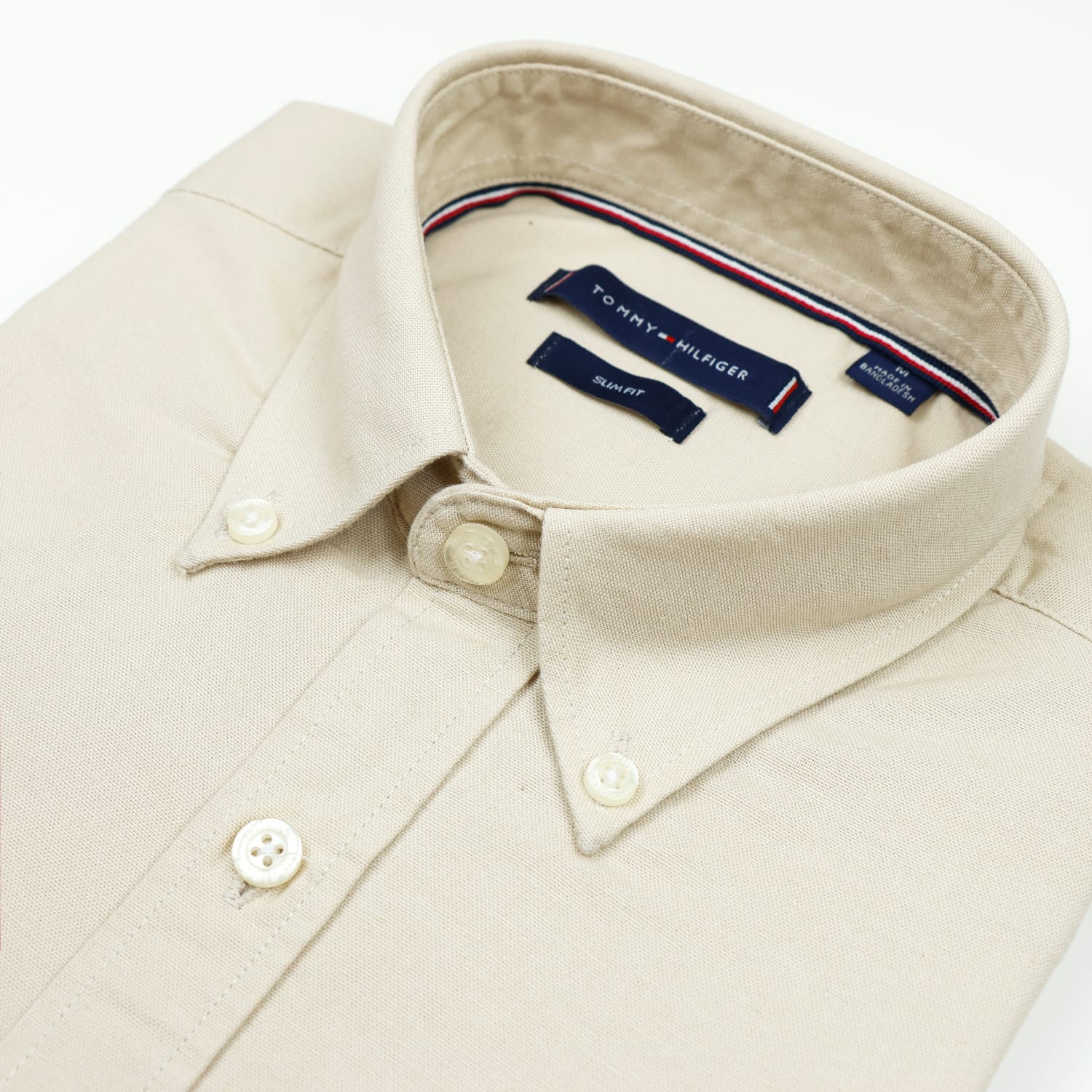 Premium Oxford Cotton Slim Fit Shirt | Biscuit